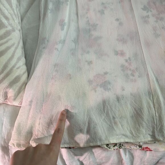 Reformation Dietrich Dress White Rose Floral Size 10 - Picture 14 of 16